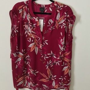 Worthington Short Sleeve Blouse (XL)